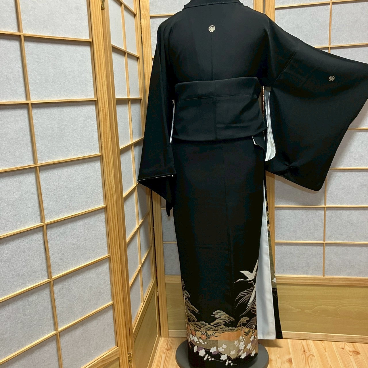 6771# Japanese Tomesode Kimono Vintage Womens Silk Fabric Robe Kimono only sold