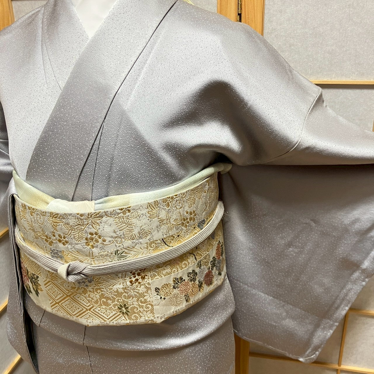 6745# Japanese Tomesode Kimono Vintage Womens Silk Fabric Robe Kimono only sold