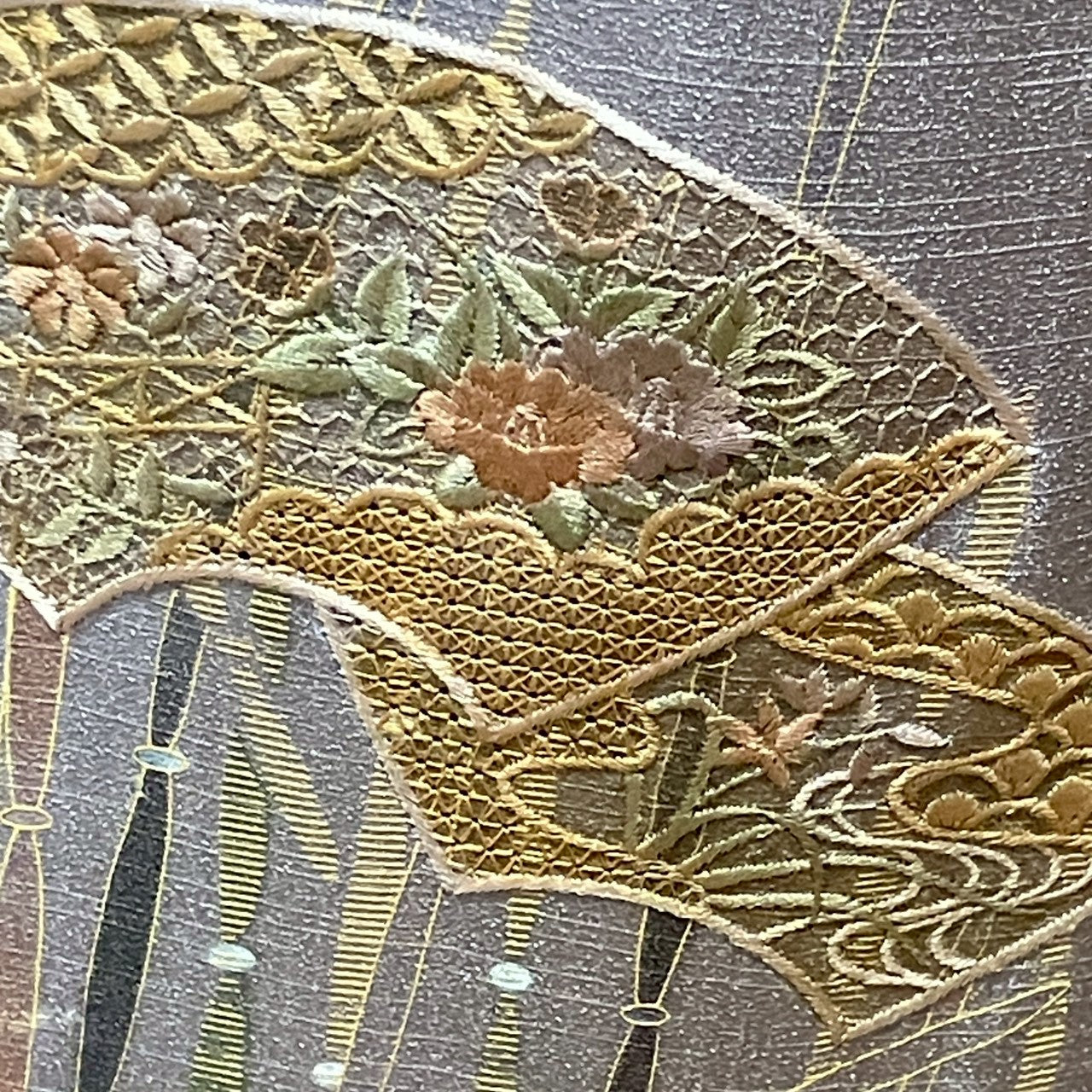 6772# Japanese Kimono Vintage Womens Silk Fabric Robe Kimono only sold