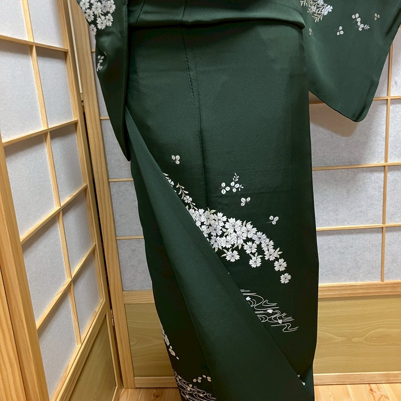 6773# Japanese Kimono Vintage Womens Silk Fabric Robe Kimono only sold