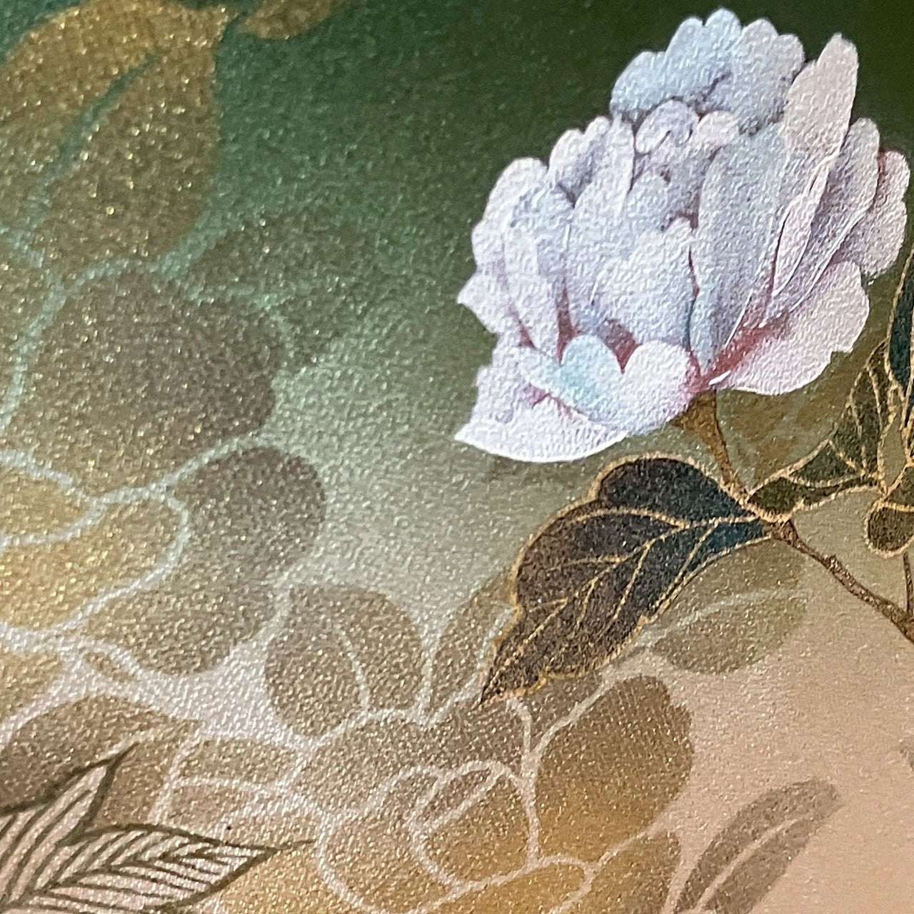 6752# Japanese Kimono Vintage Womens Silk Fabric Robe Kimono only sold Unused