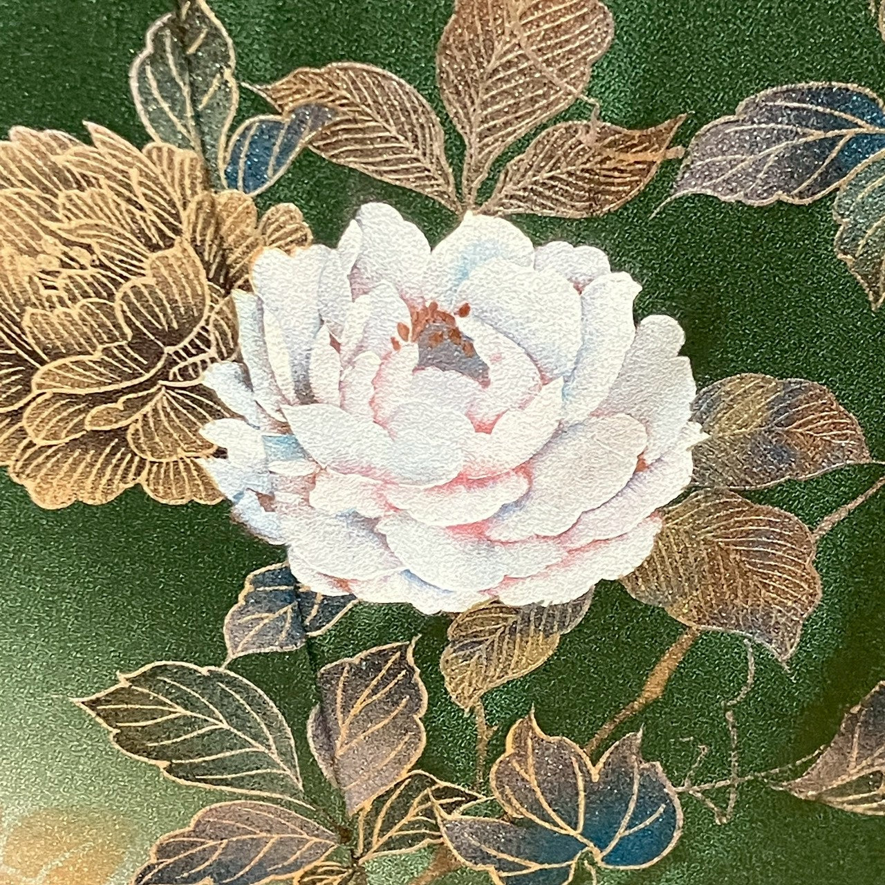 6752# Japanese Kimono Vintage Womens Silk Fabric Robe Kimono only sold Unused