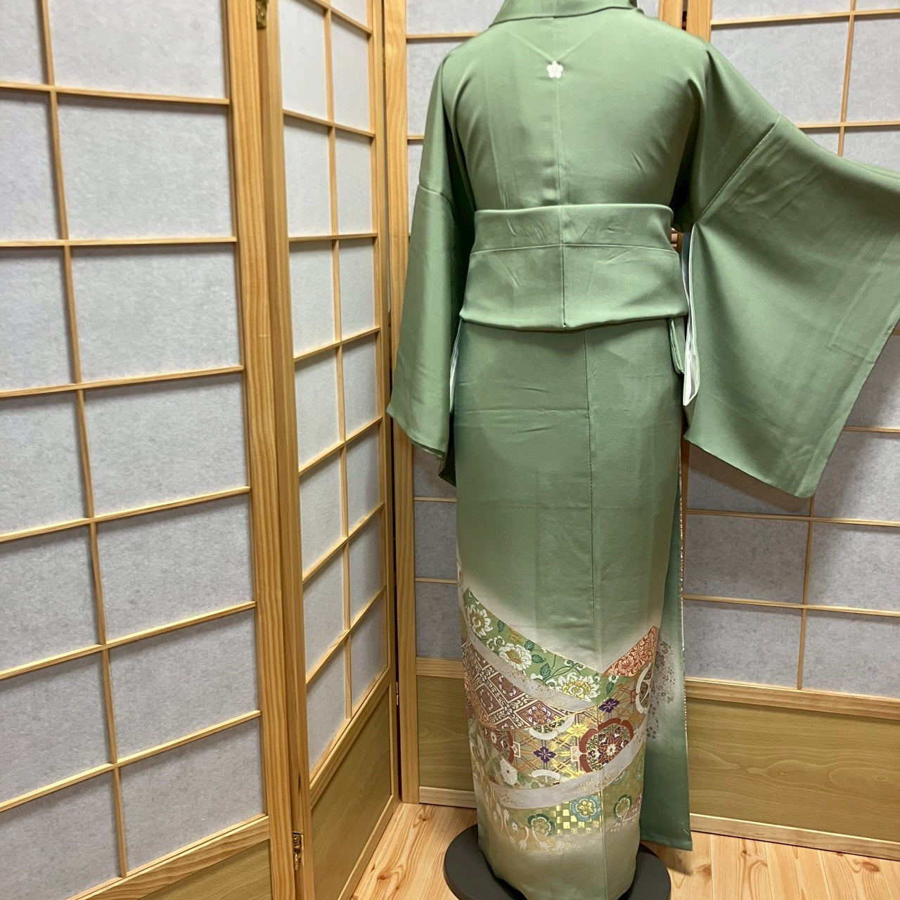 6749# Japanese Tomesode Kimono Vintage Womens Silk Fabric Robe Kimono only sold
