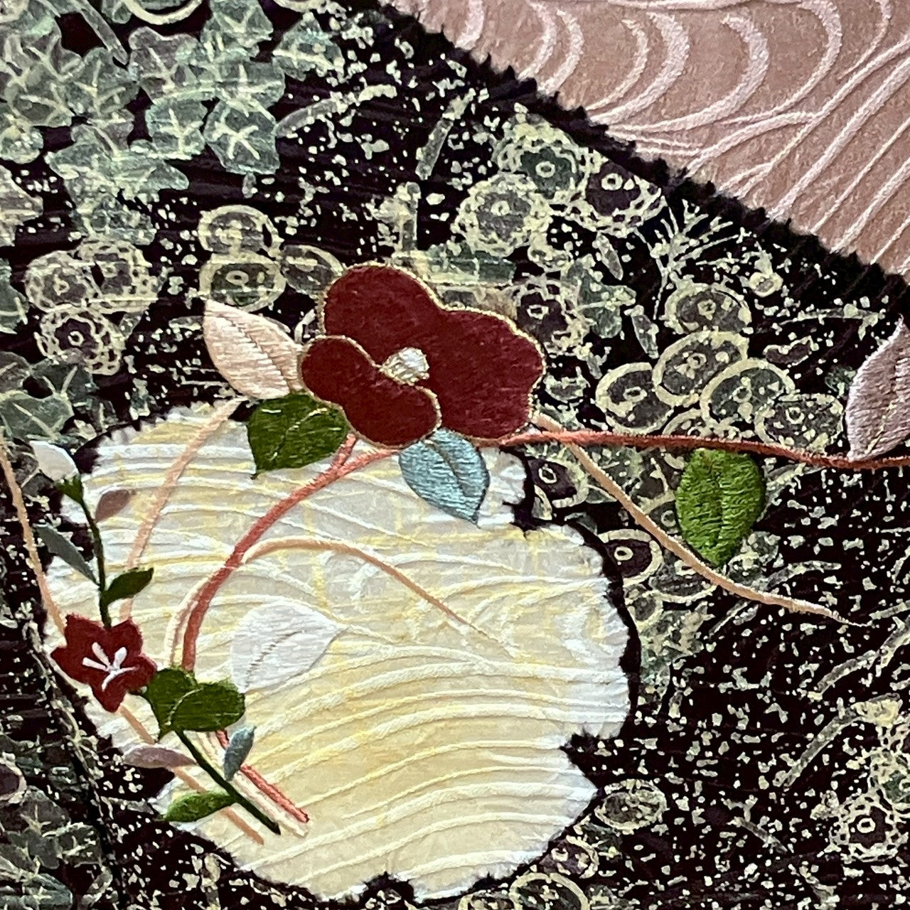 6751# Japanese Kimono Vintage Womens Silk Fabric Robe Kimono only sold Shibori