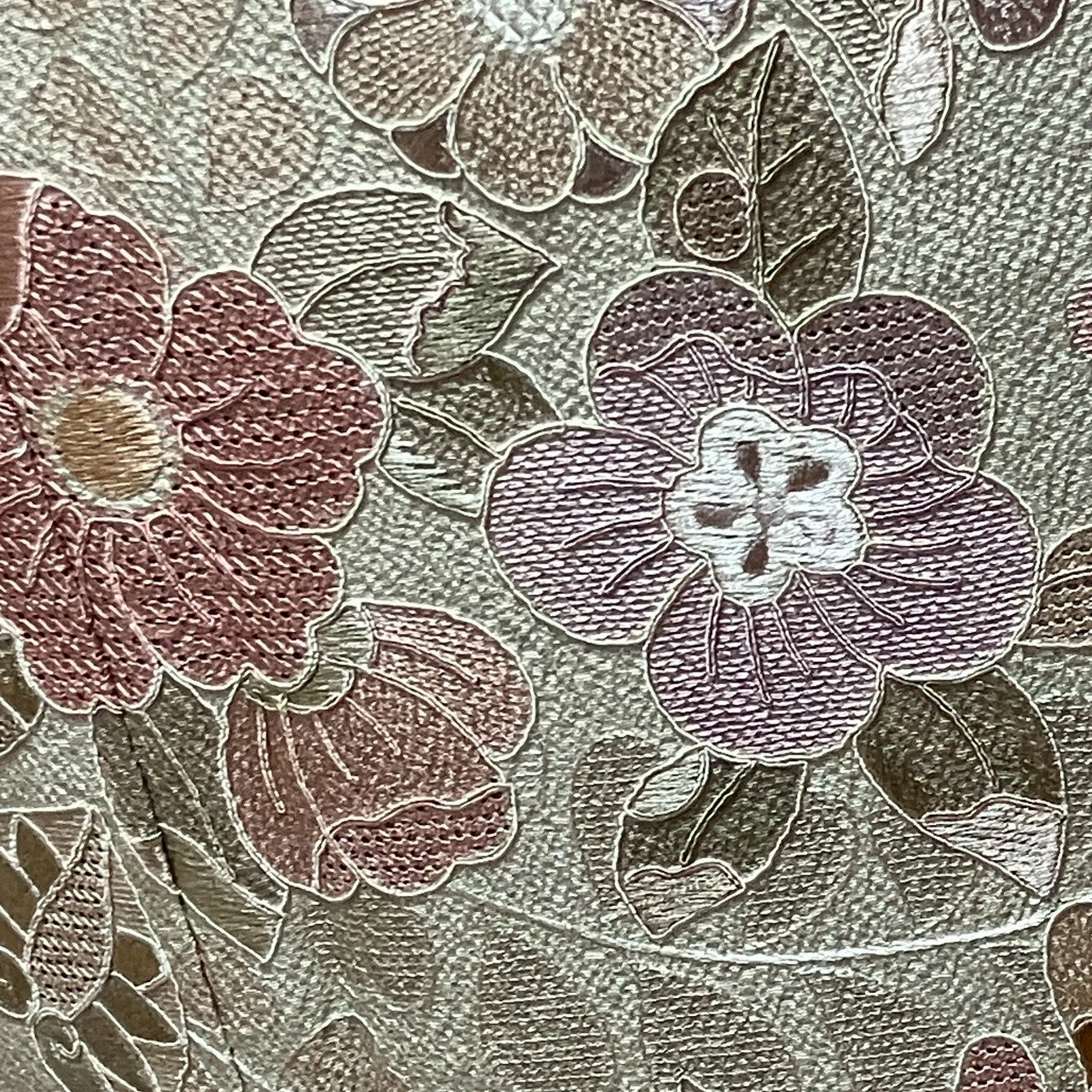 6753# Japanese Kimono Vintage Womens Silk Fabric Robe Kimono only sold Green