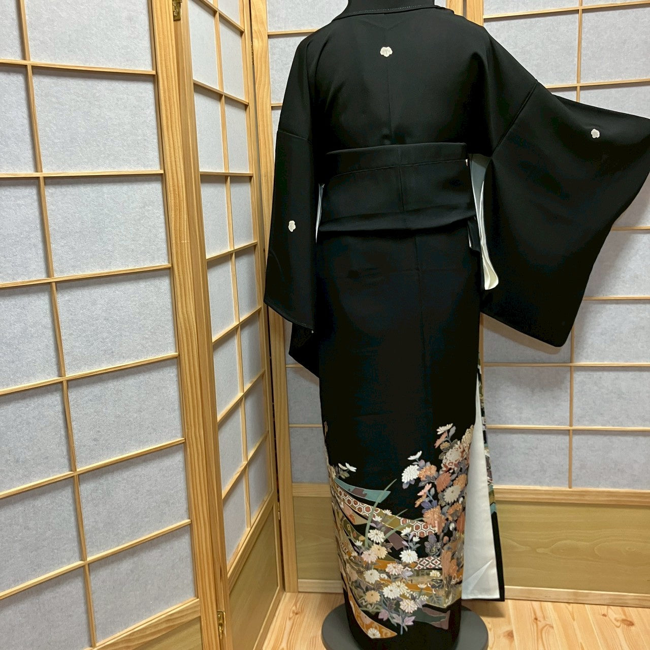 6763# Japanese Tomesode Kimono Vintage Womens Silk Fabric Robe Kimono only sold