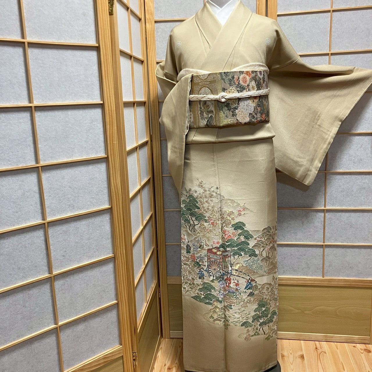 6776# Japanese Tomesode Kimono Vintage Womens Silk Fabric Robe Kimono only sold