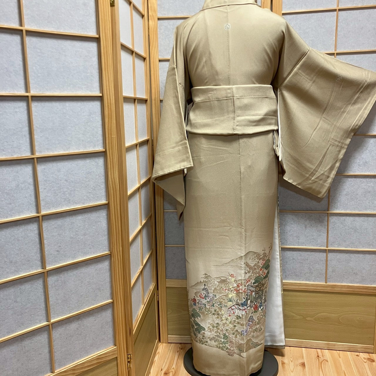6776# Japanese Tomesode Kimono Vintage Womens Silk Fabric Robe Kimono only sold