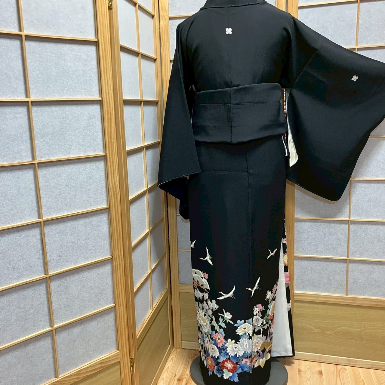 6780# Japanese Tomesode Kimono Vintage Womens Silk Fabric Robe Kimono only sold