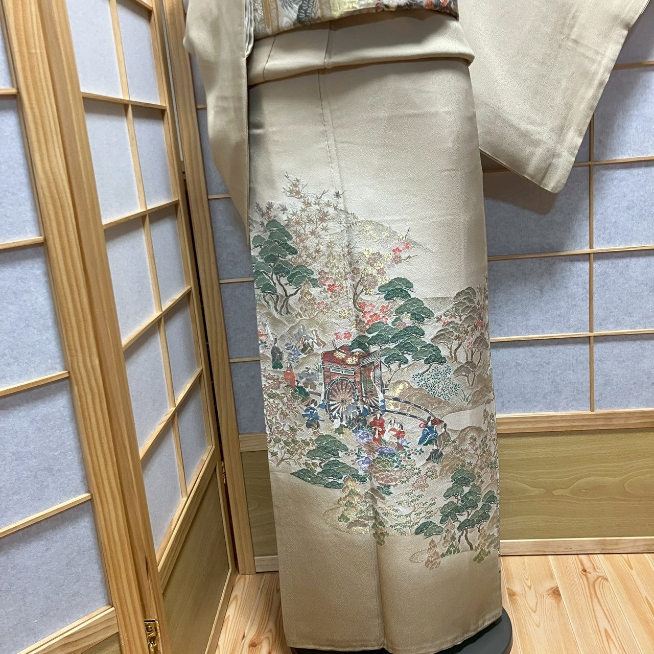 6776# Japanese Tomesode Kimono Vintage Womens Silk Fabric Robe Kimono only sold
