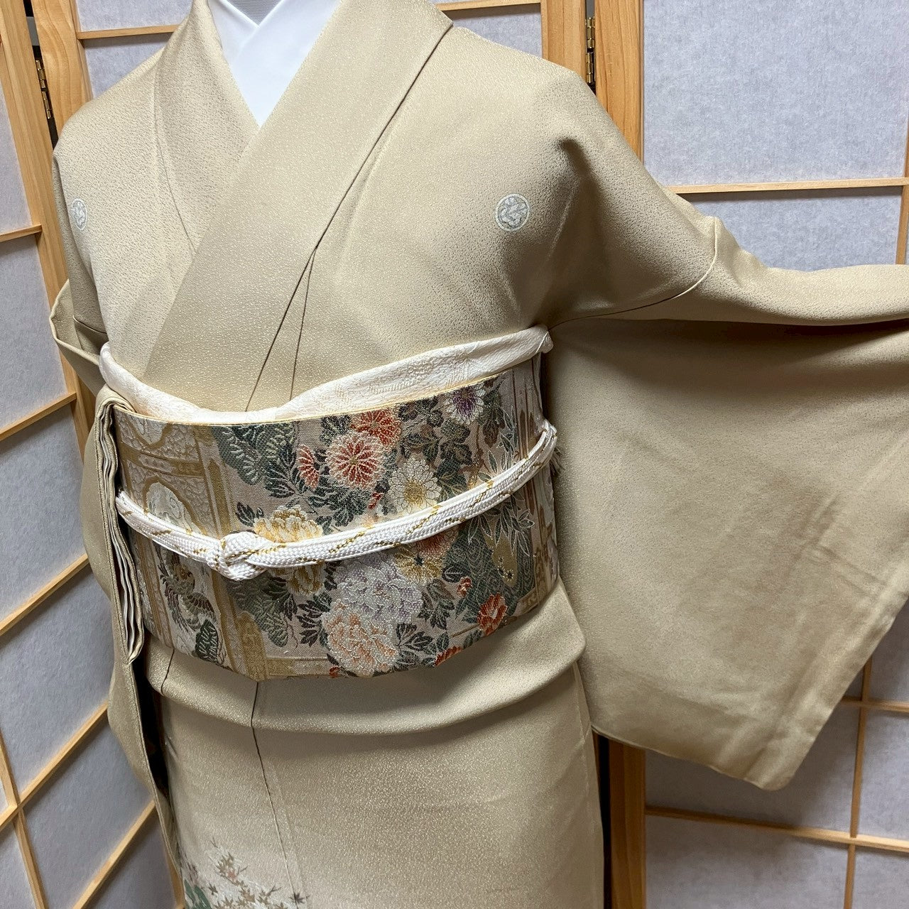 6776# Japanese Tomesode Kimono Vintage Womens Silk Fabric Robe Kimono only sold