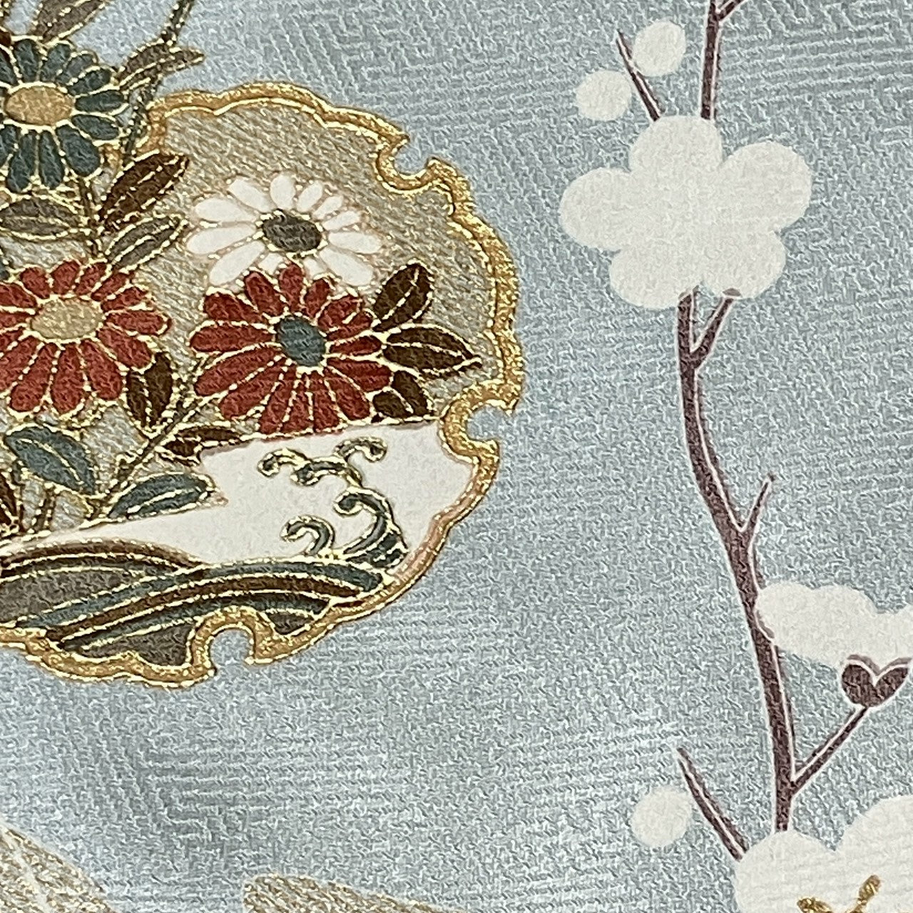 6787# Japanese Kimono Vintage Womens Silk Fabric Robe Kimono only sold