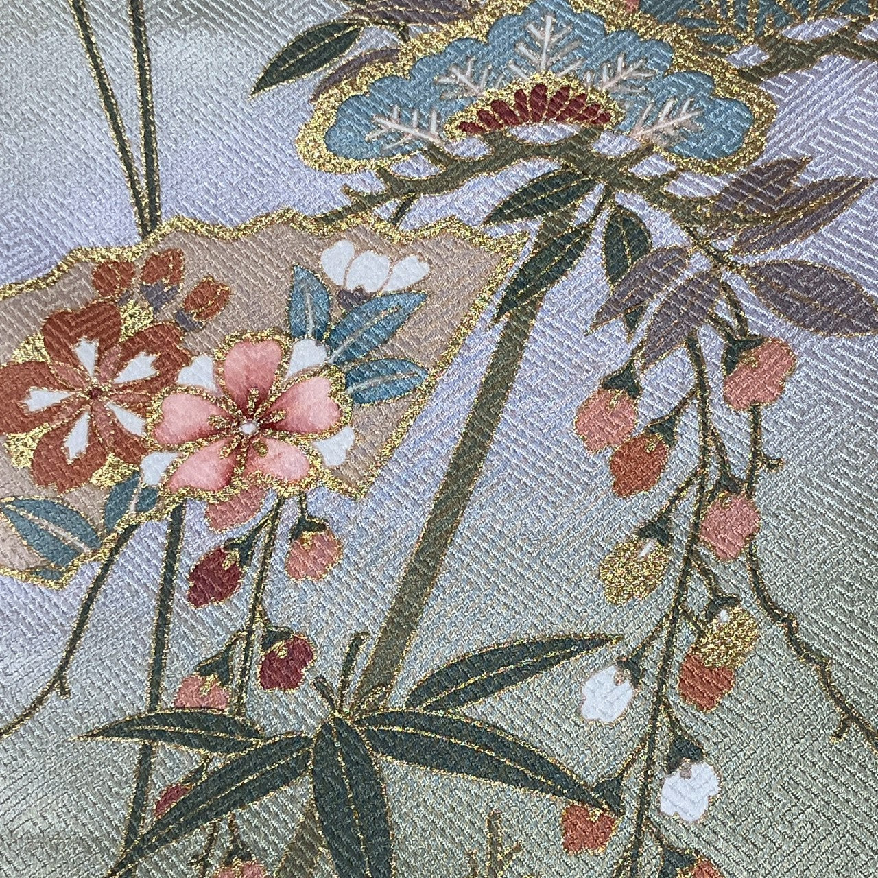 6784# Japanese Kimono Vintage Womens Silk Fabric Robe Kimono only sold