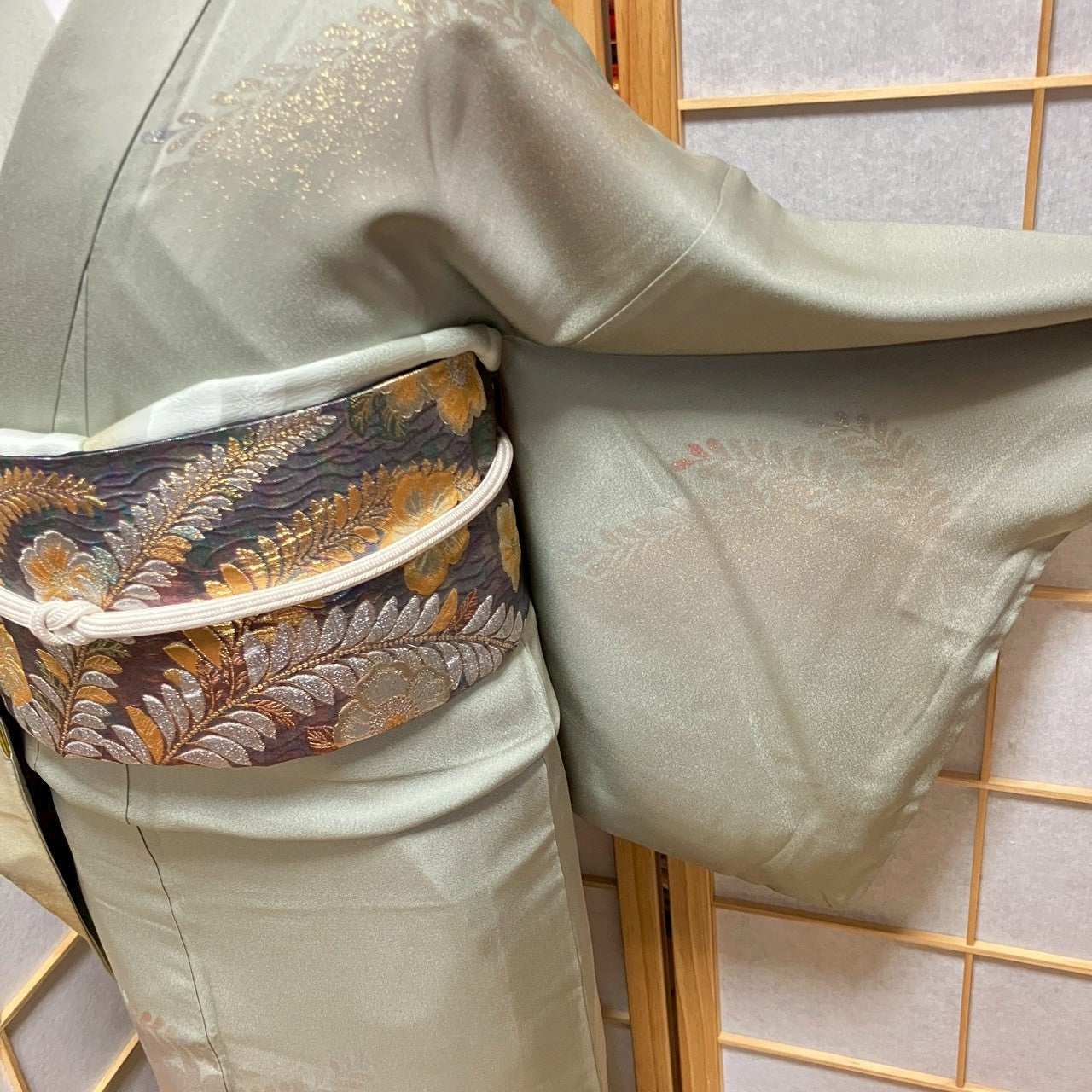 6789# Japanese Kimono Vintage Womens Silk Fabric Robe Kimono only sold