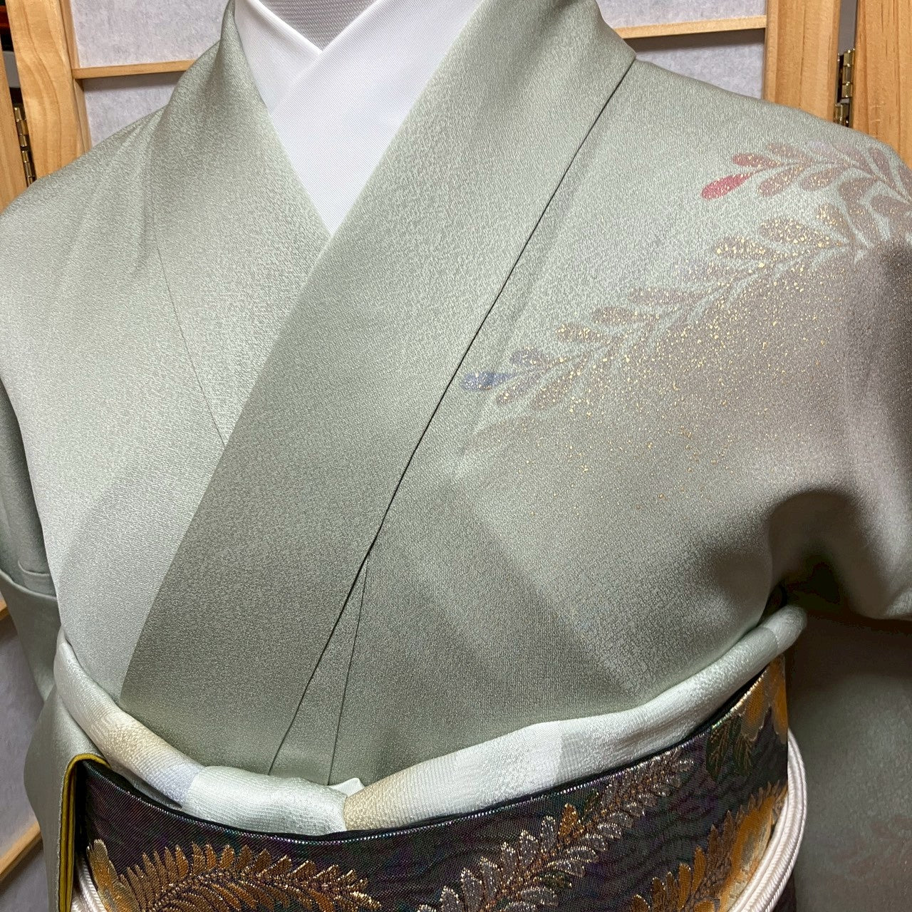 6789# Japanese Kimono Vintage Womens Silk Fabric Robe Kimono only sold
