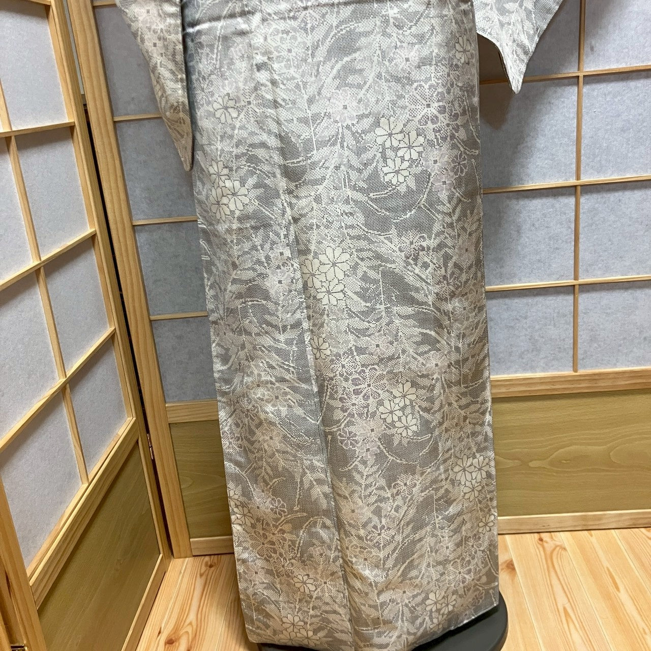 6793# Japanese Kimono Vintage Womens Silk Pongee Fabric Robe Kimono only sold
