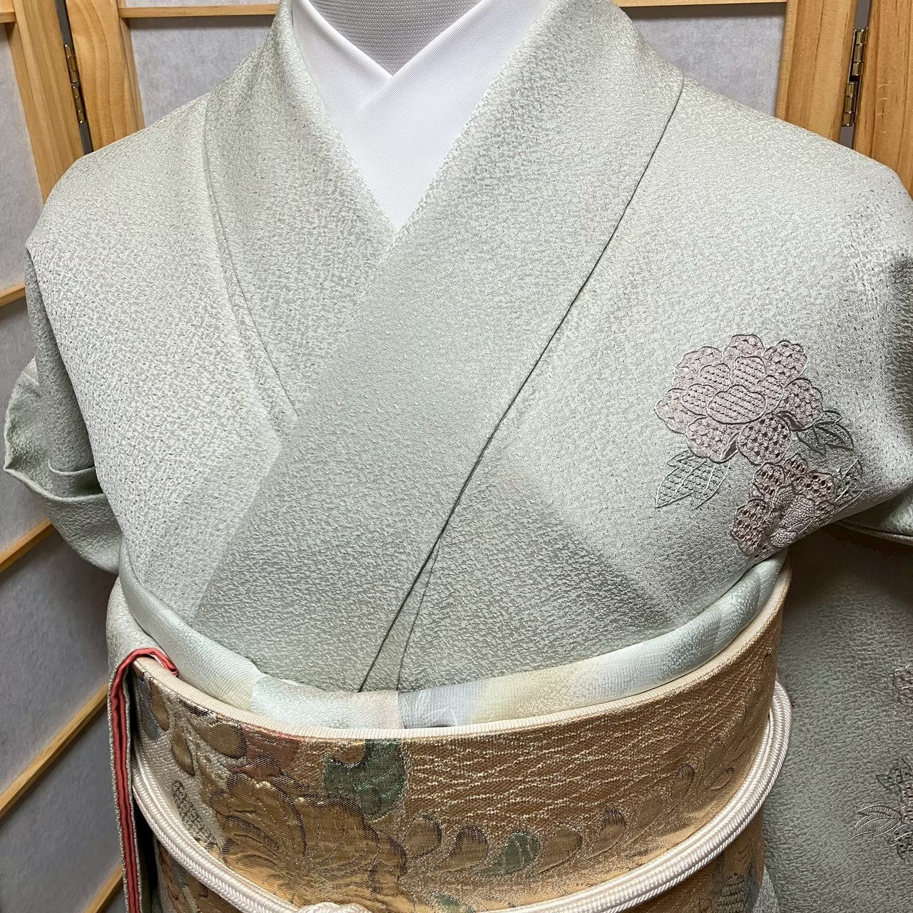 7168# Japanese Kimono Vintage Womens Silk Fabric Robe Kimono only sold