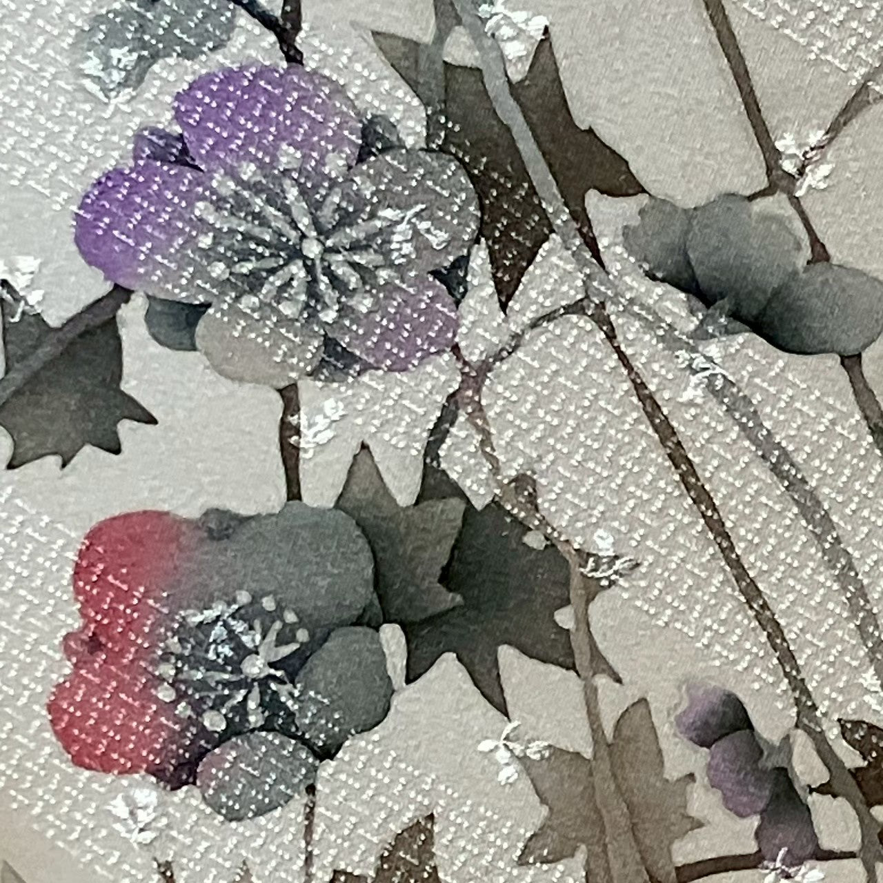 7164# Japanese Kimono Vintage Womens Silk Fabric Robe Kimono only sold