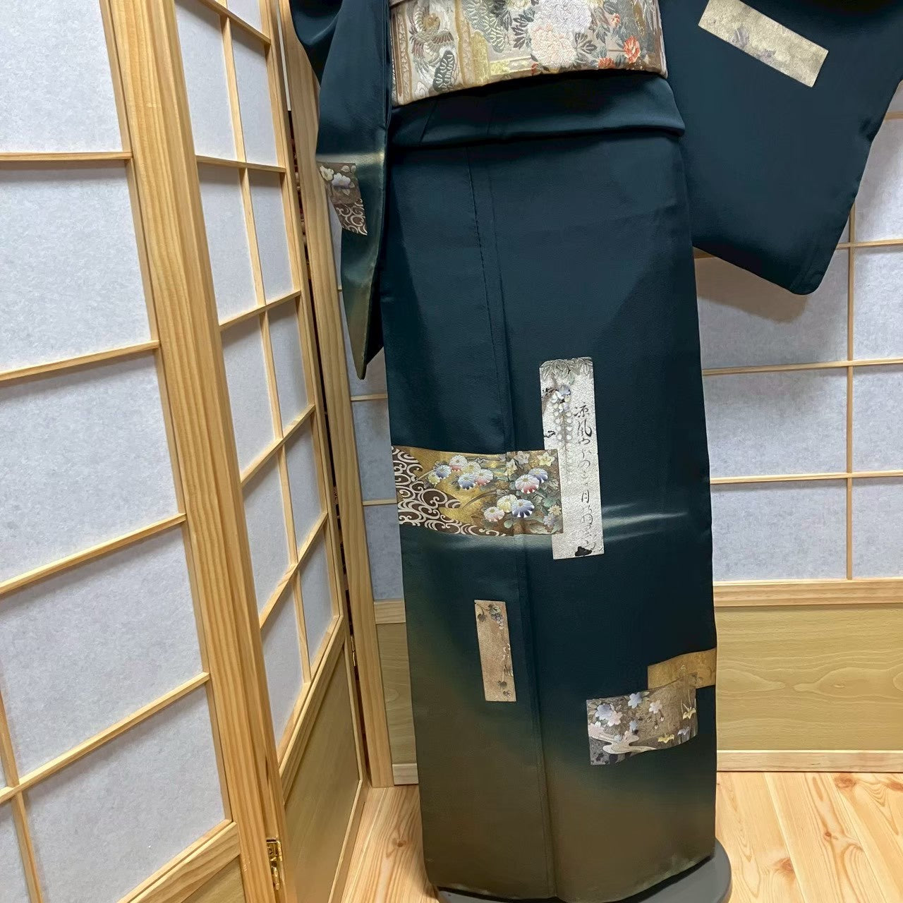 7170# Japanese Kimono Vintage Womens Silk Fabric Robe Kimono only sold