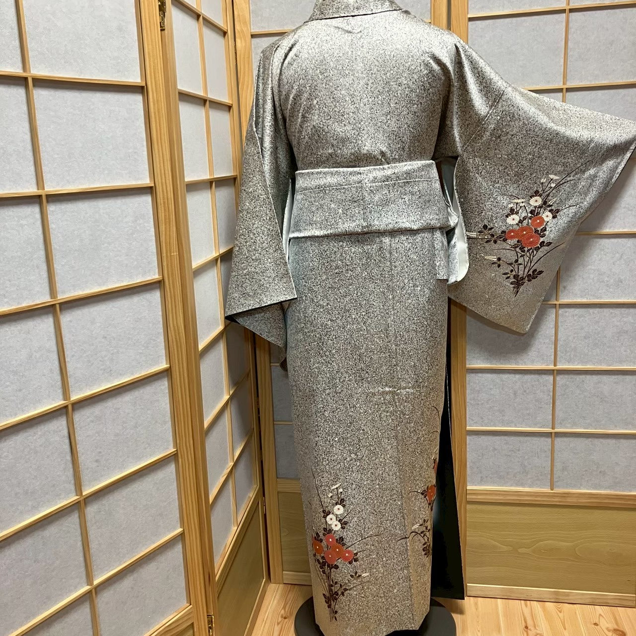 7171# Japanese Kimono Vintage Womens Silk Fabric Robe Kimono only sold