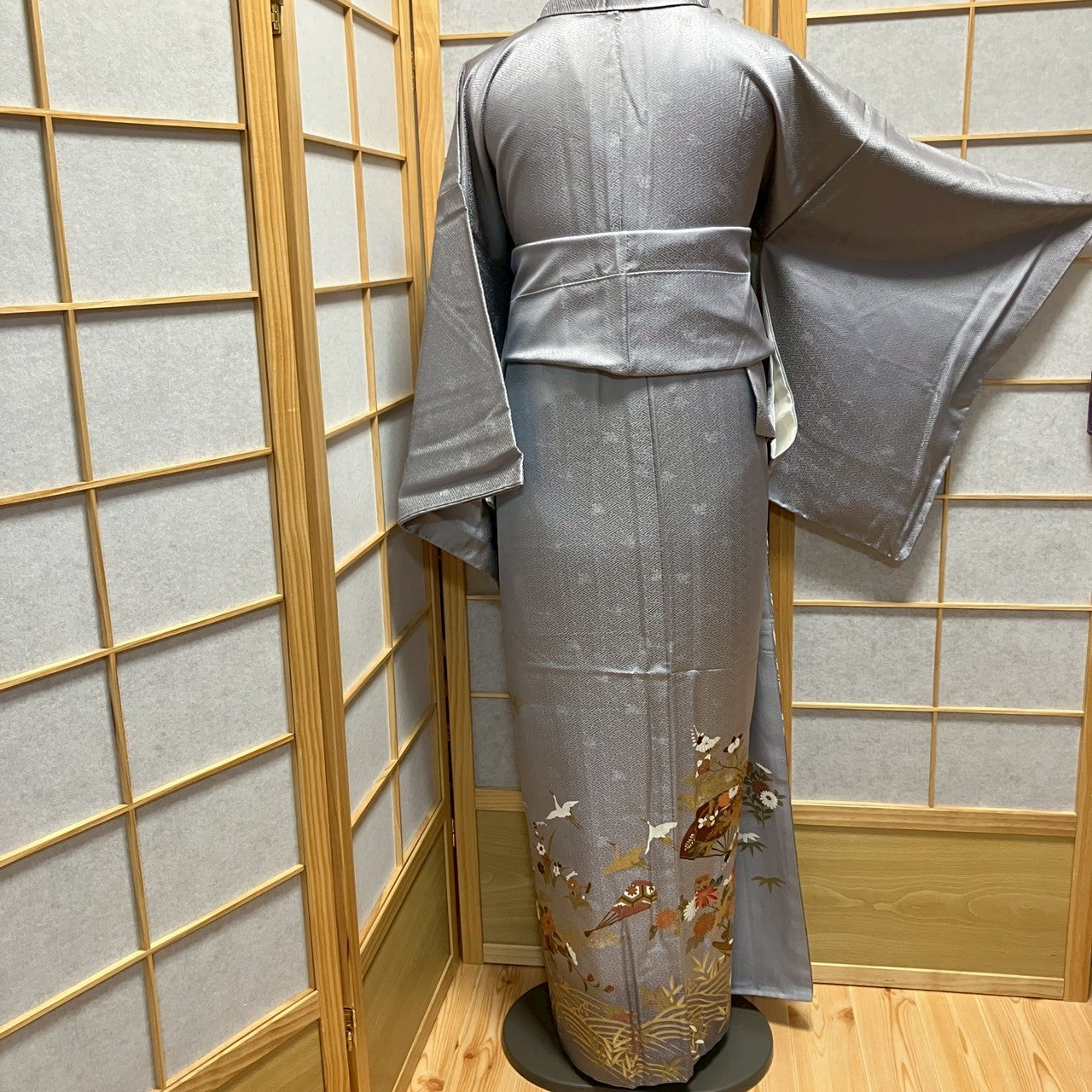 7127# Japanese Tomesode Kimono Vintage Womens Silk Fabric Robe Kimono only sold