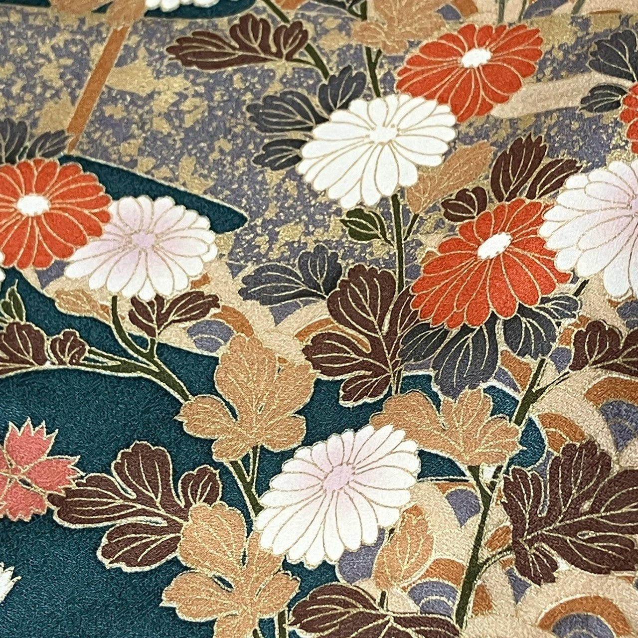 7128# Japanese Kimono Vintage Womens Silk Fabric Robe Kimono only sold