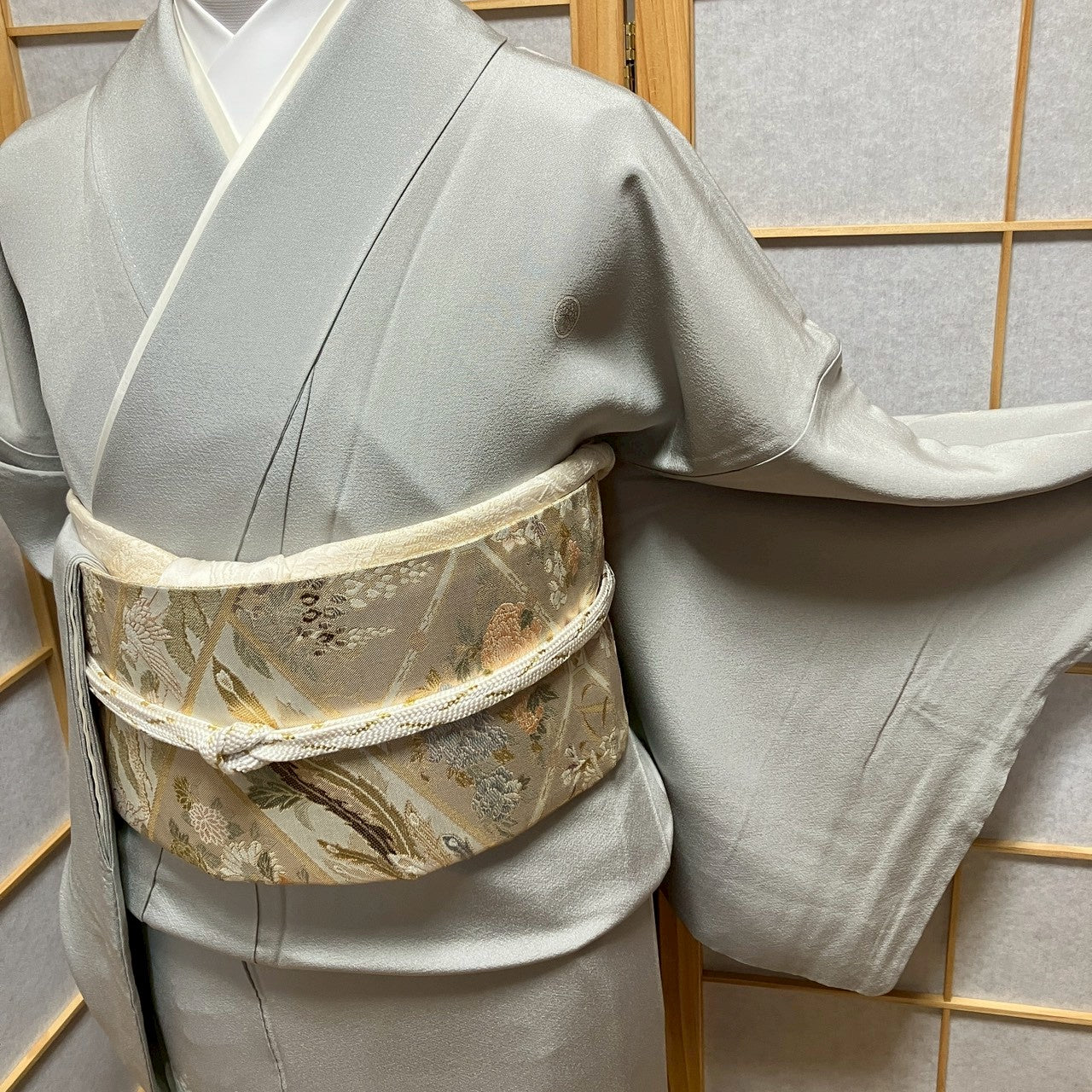 7129# Japanese Tomesode Kimono Vintage Womens Silk Fabric Robe Kimono only sold