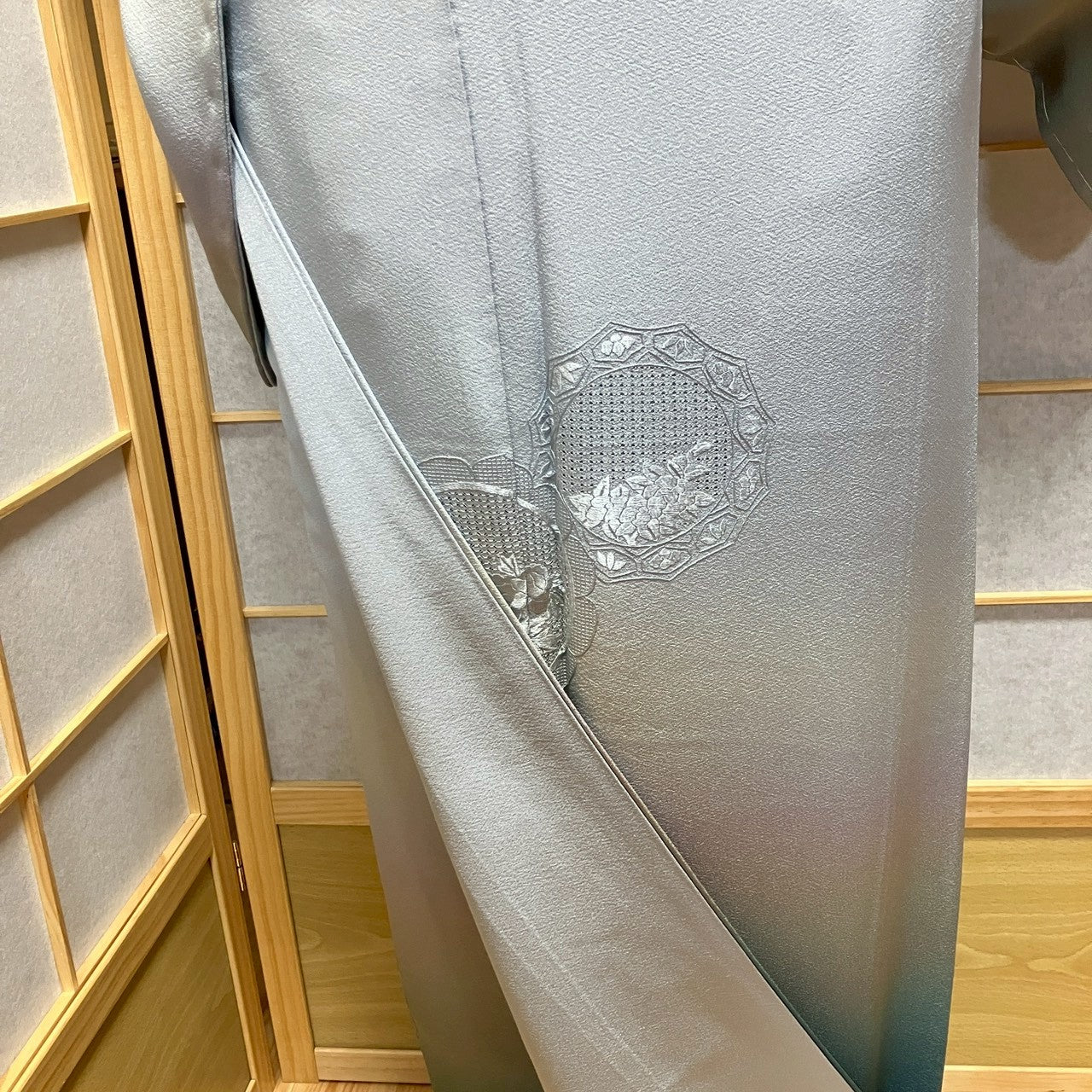 7135# Japanese Kimono Vintage Womens Silk Fabric Robe Kimono only sold