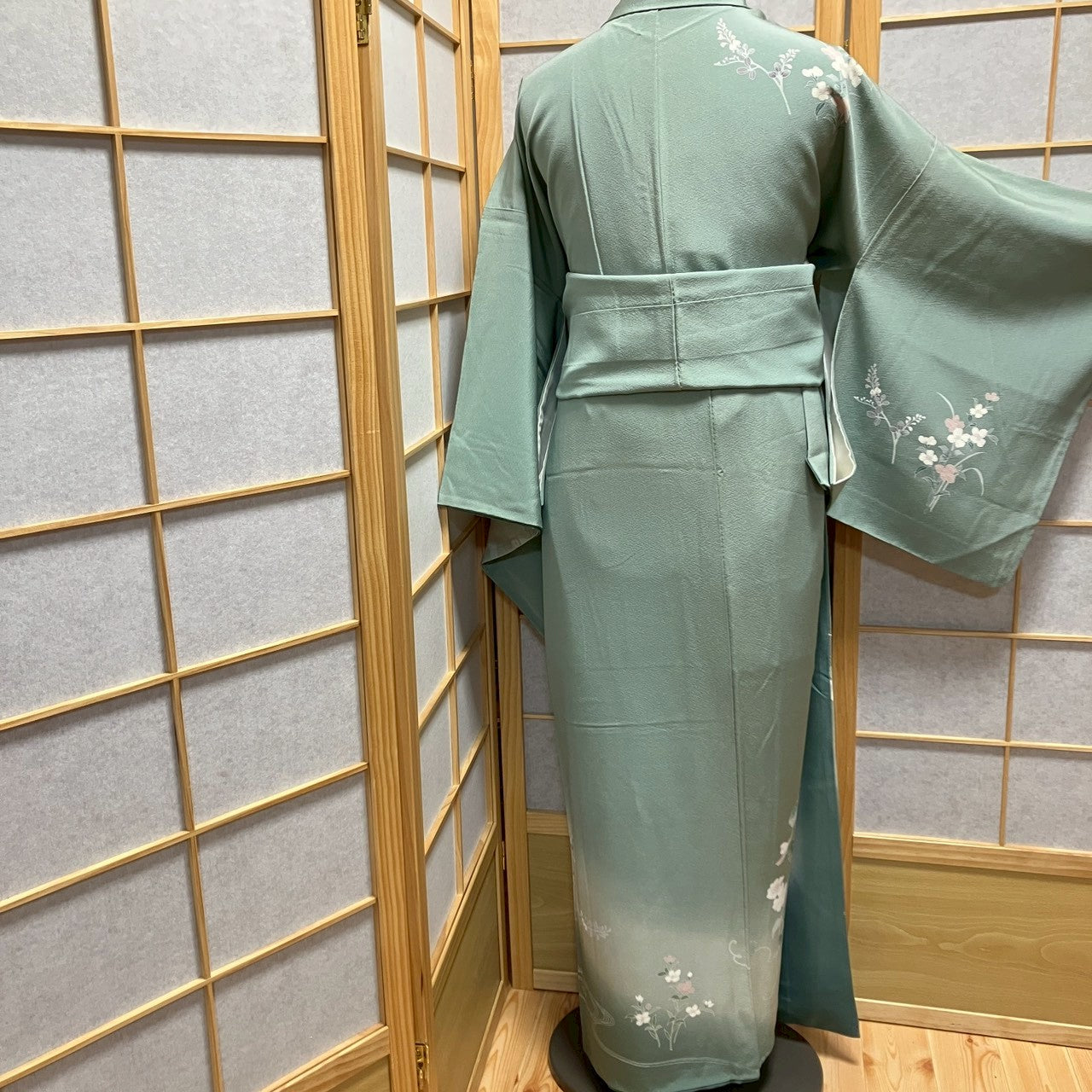 7116# Japanese Kimono Vintage Womens Silk Fabric Robe Kimono only sold