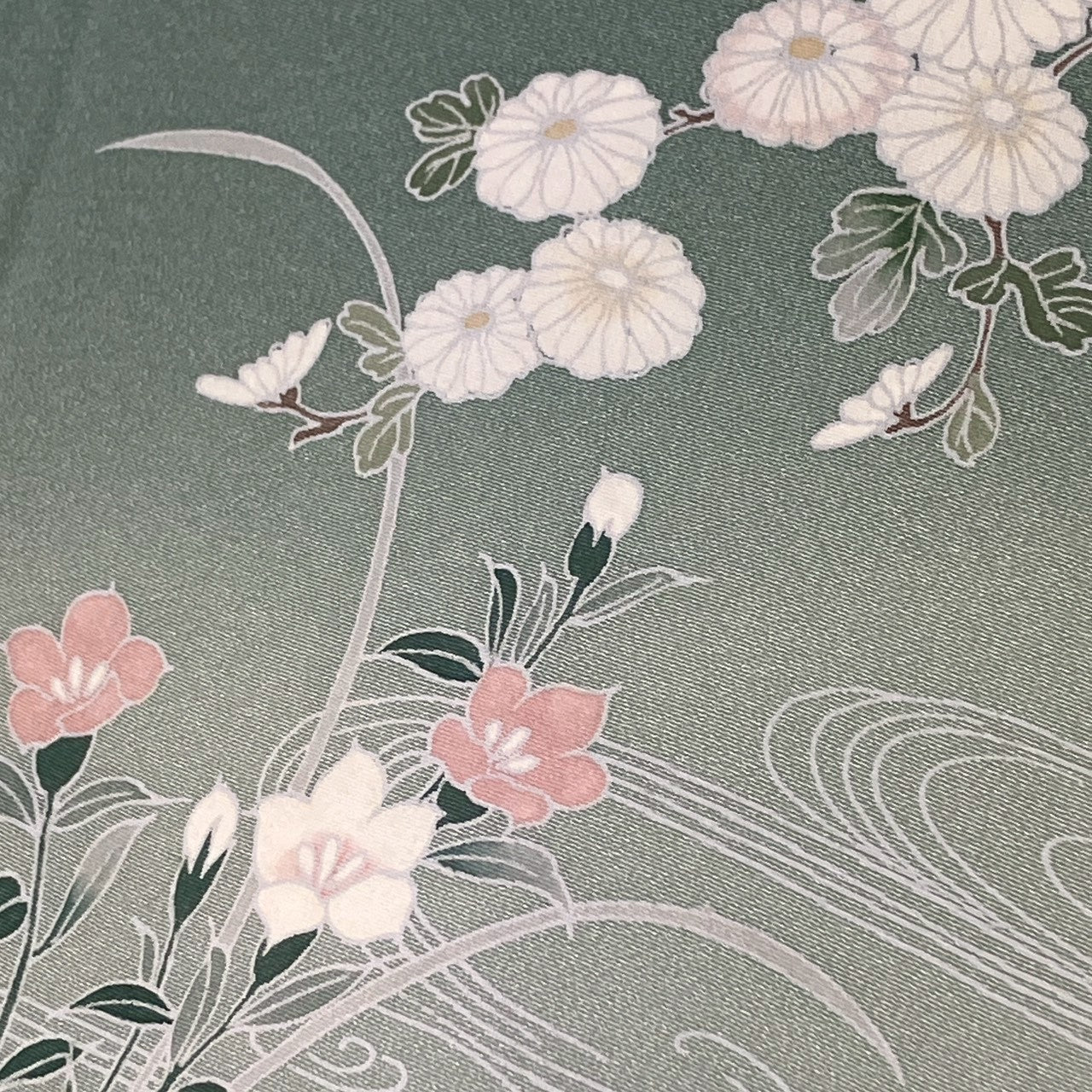 7116# Japanese Kimono Vintage Womens Silk Fabric Robe Kimono only sold