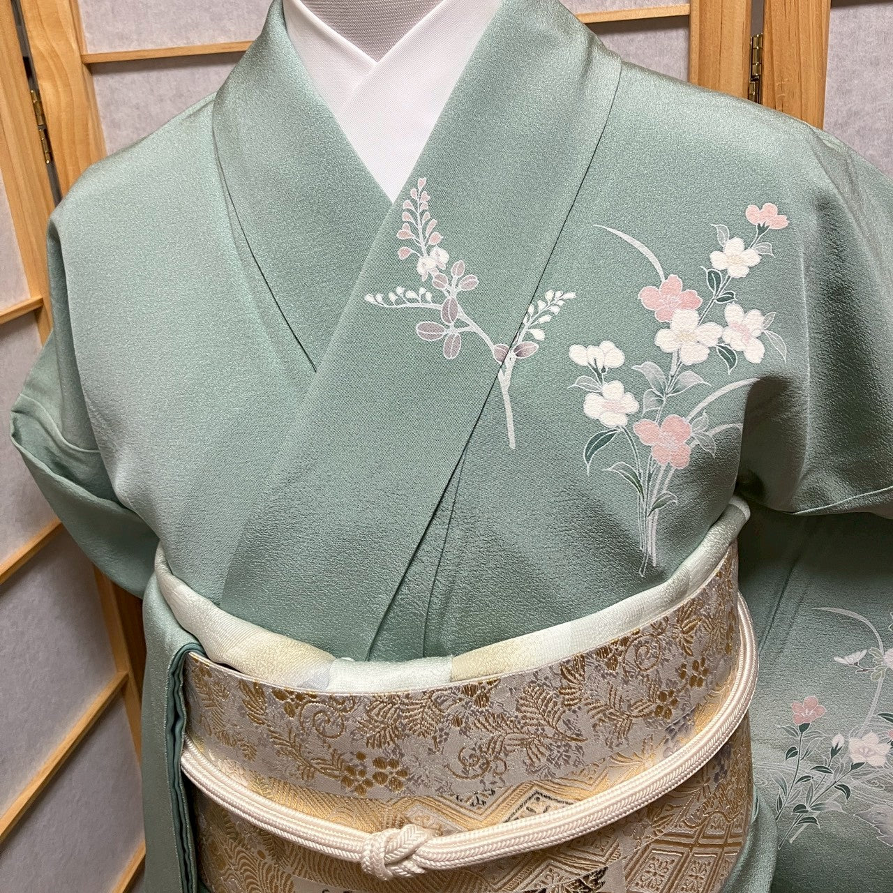 7116# Japanese Kimono Vintage Womens Silk Fabric Robe Kimono only sold