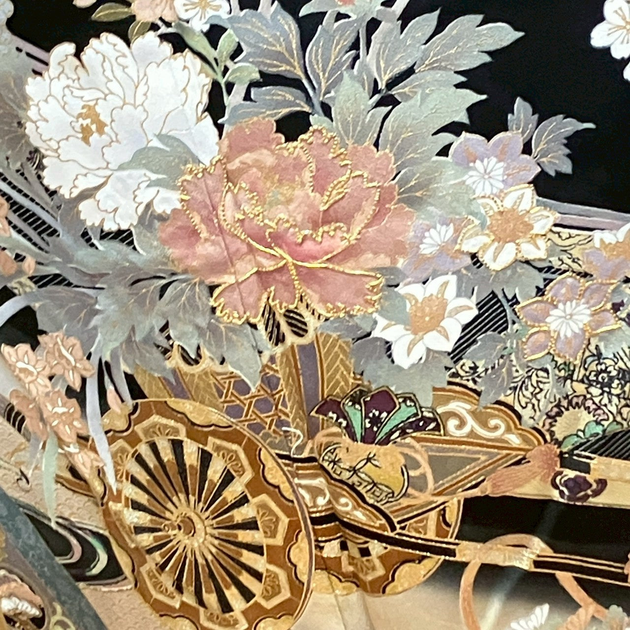 7118# Japanese Tomesode Kimono Vintage Womens Silk Fabric Robe Kimono only sold