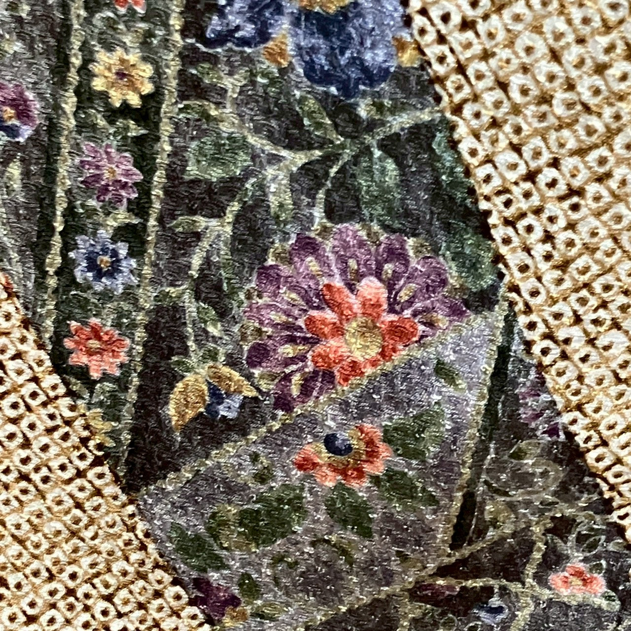 7145# Japanese Kimono Vintage Womens Silk Fabric Robe Kimono only sold Shibori