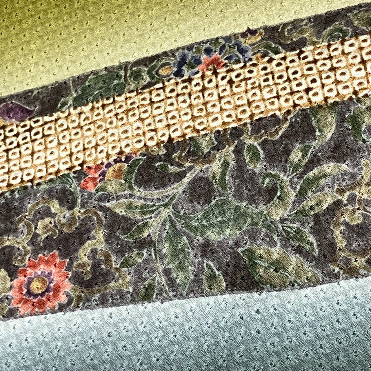 7145# Japanese Kimono Vintage Womens Silk Fabric Robe Kimono only sold Shibori