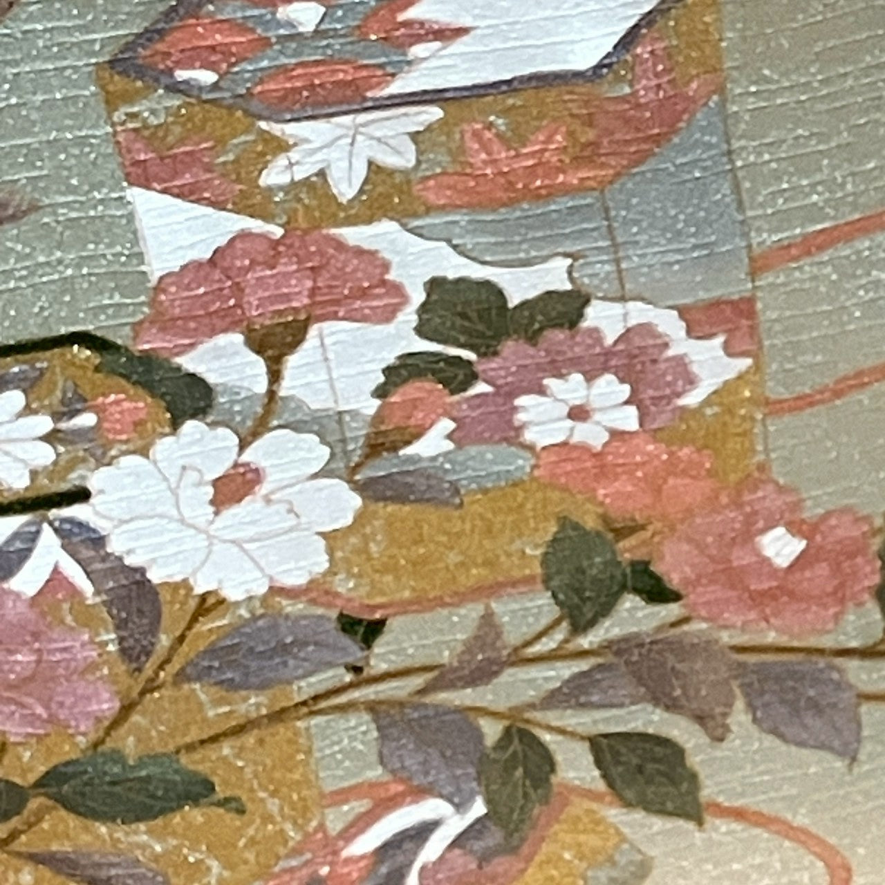 7146# Japanese Kimono Vintage Womens Silk Fabric Robe Kimono only sold