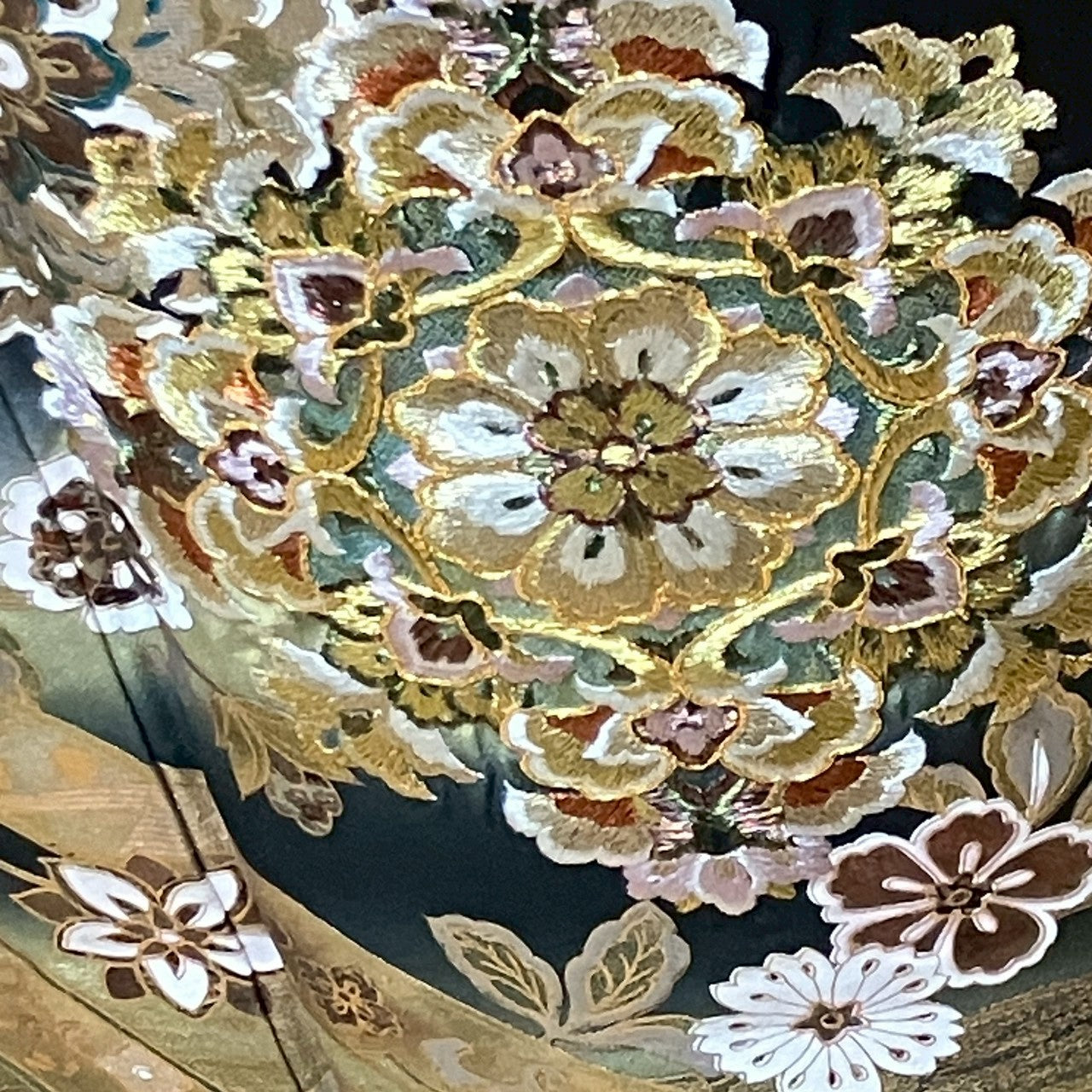 7150# Japanese Tomesode Kimono Vintage Womens Silk Fabric Robe Kimono only sold