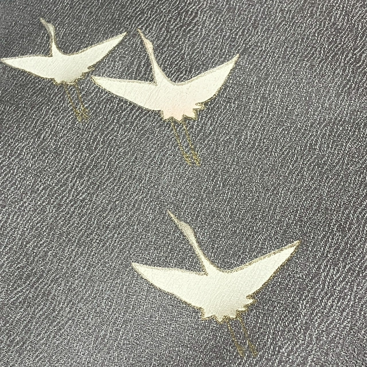 7154# Japanese Kimono Vintage Womens Silk Fabric Robe Kimono only sold