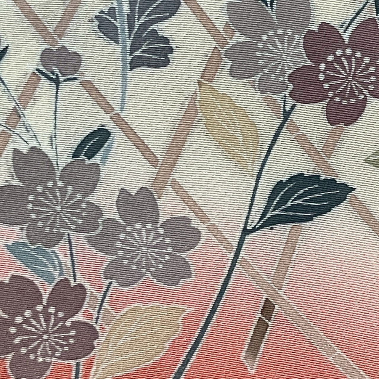 7156# Japanese Kimono Vintage Womens Silk Fabric Robe Kimono only sold