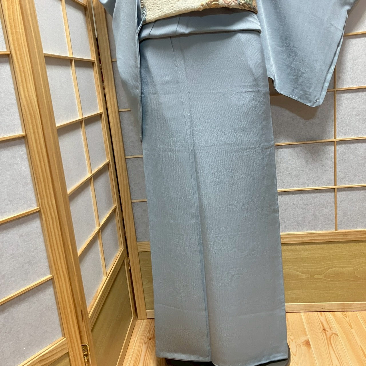 7158# Japanese Plain Kimono Vintage Womens Silk Fabric Robe Kimono only sold