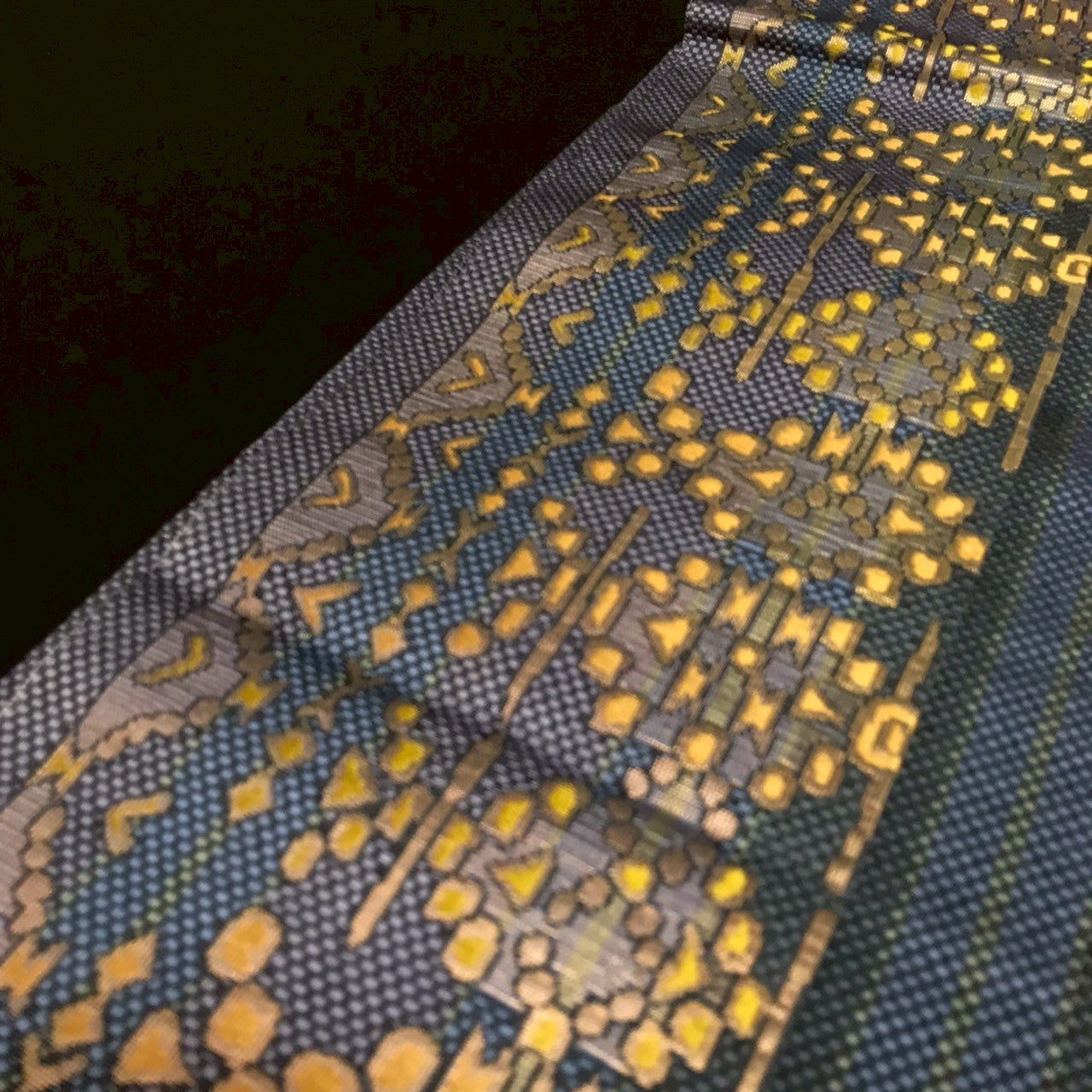 7082# Japanese Vintage Nagoya Obi Belt Kimono Fabric Silk Traditional Hakataori