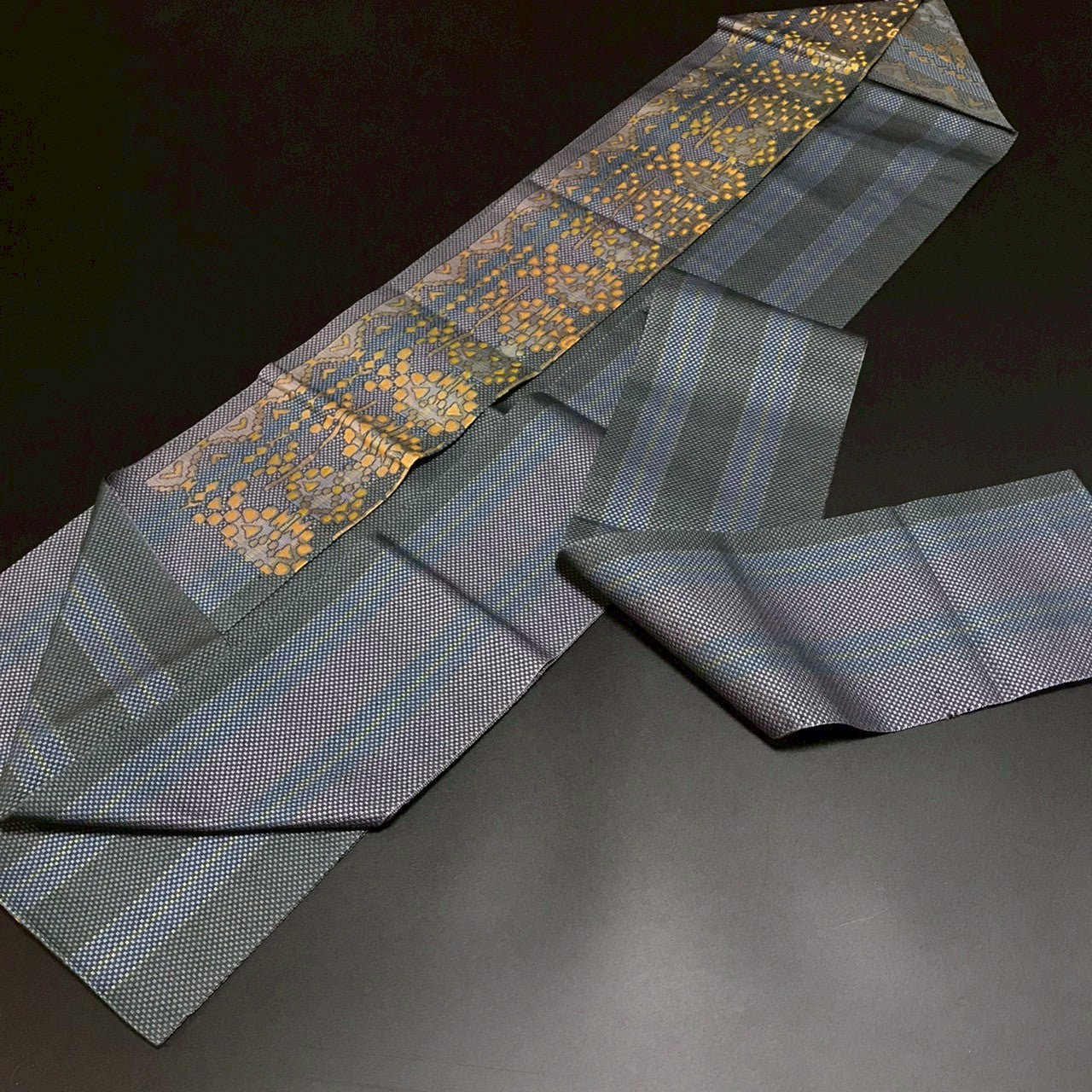 7082# Japanese Vintage Nagoya Obi Belt Kimono Fabric Silk Traditional Hakataori