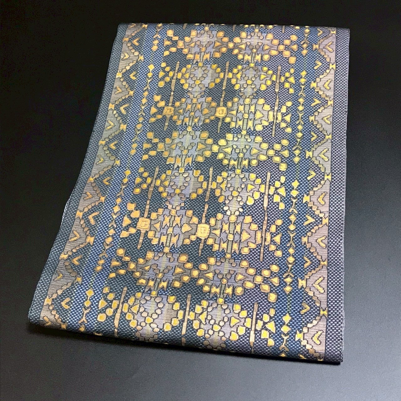 7082# Japanese Vintage Nagoya Obi Belt Kimono Fabric Silk Traditional Hakataori