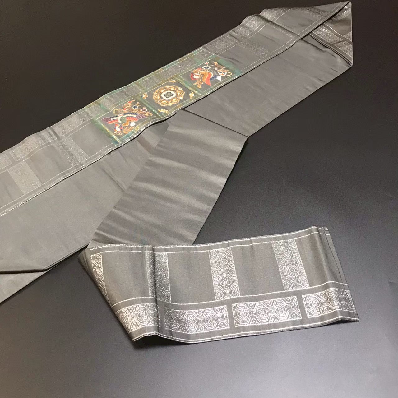 7201# Japanese Vintage Nagoya Obi Belt Kimono Fabric Silk Traditional