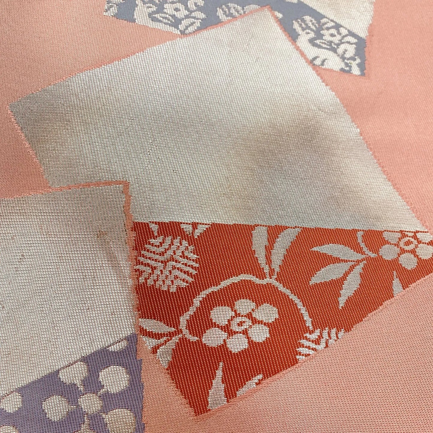 5616# Japanese Vintage Nagoya Obi Belt Kimono Fabric Silk Traditional