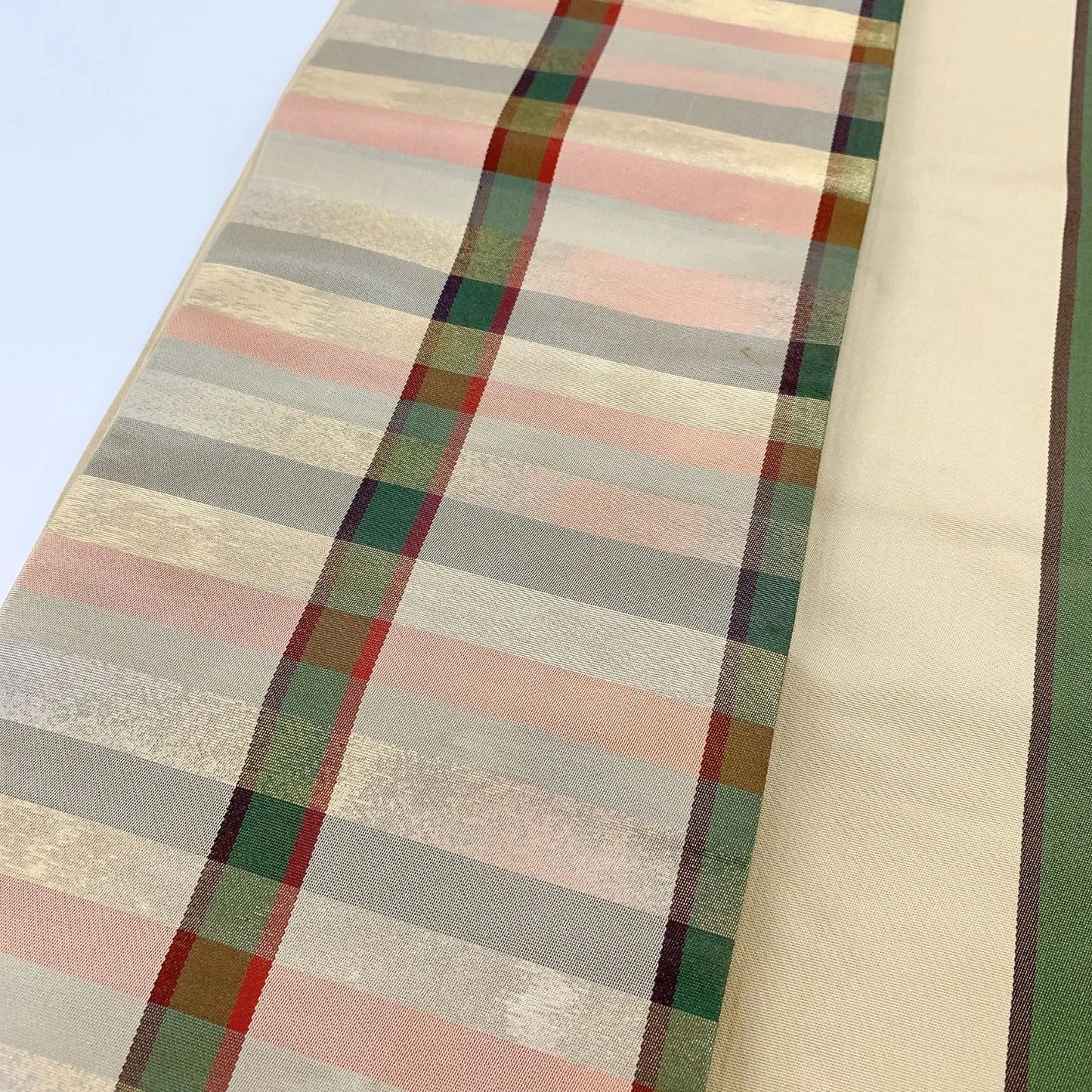 5592# Japanese Vintage Nagoya Obi Belt Kimono Fabric Silk Traditional