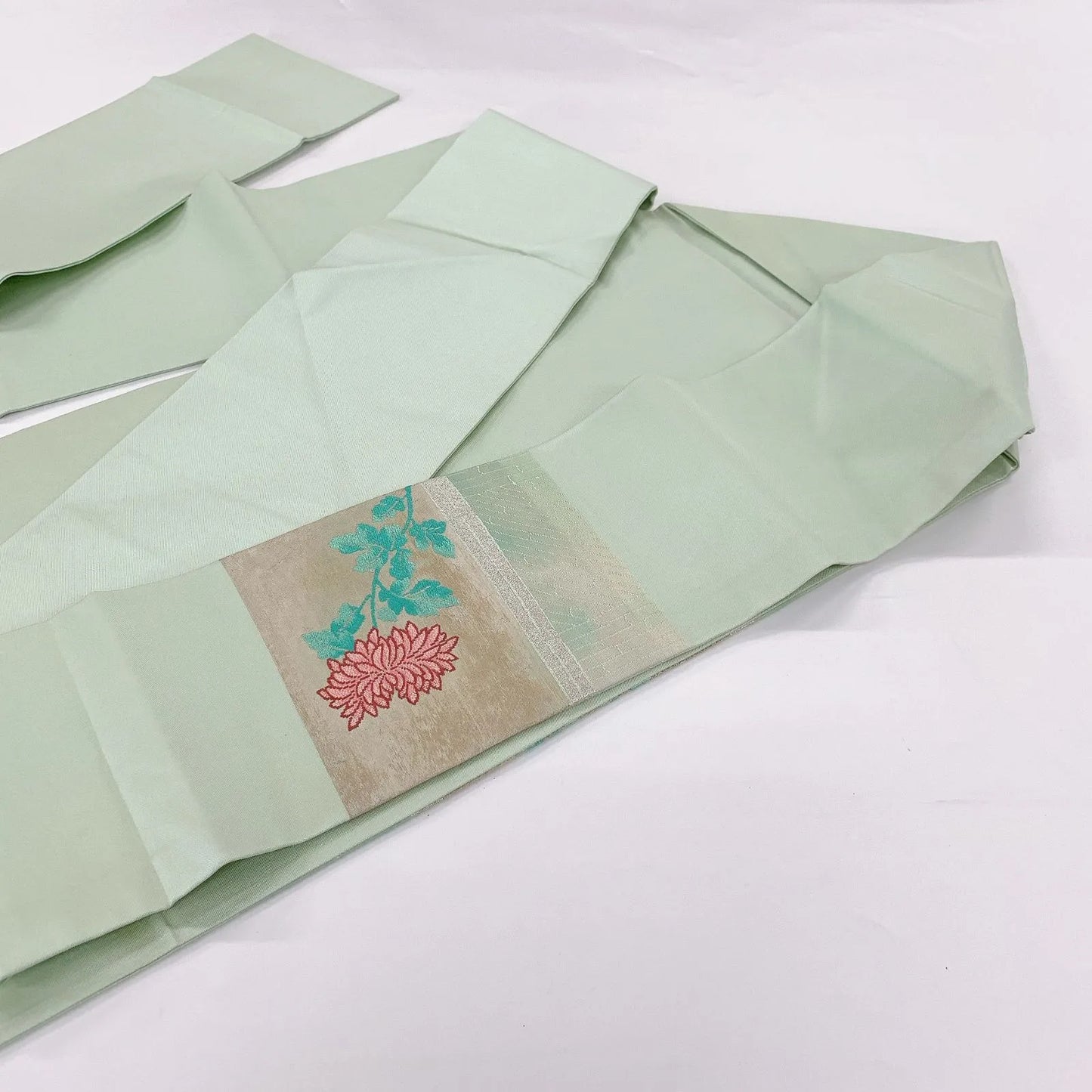 5590# Japanese Vintage Nagoya Obi Belt Kimono Fabric Silk Traditional