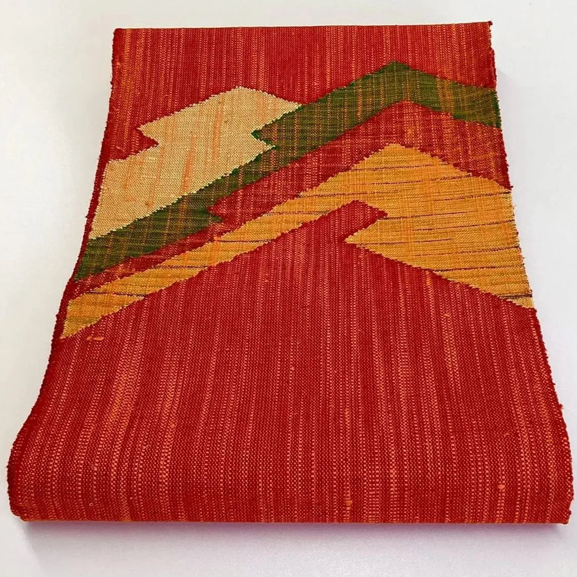 5646# Japanese Vintage Nagoya Obi Belt Kimono Pongee Fabric Silk Traditional