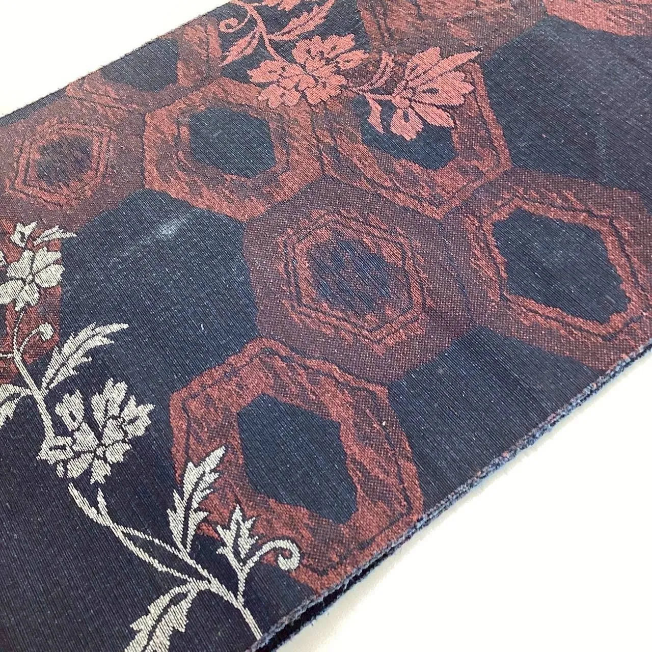 5705# Japanese Vintage Nagoya Obi Belt Kimono Pongee Fabric Silk Traditional