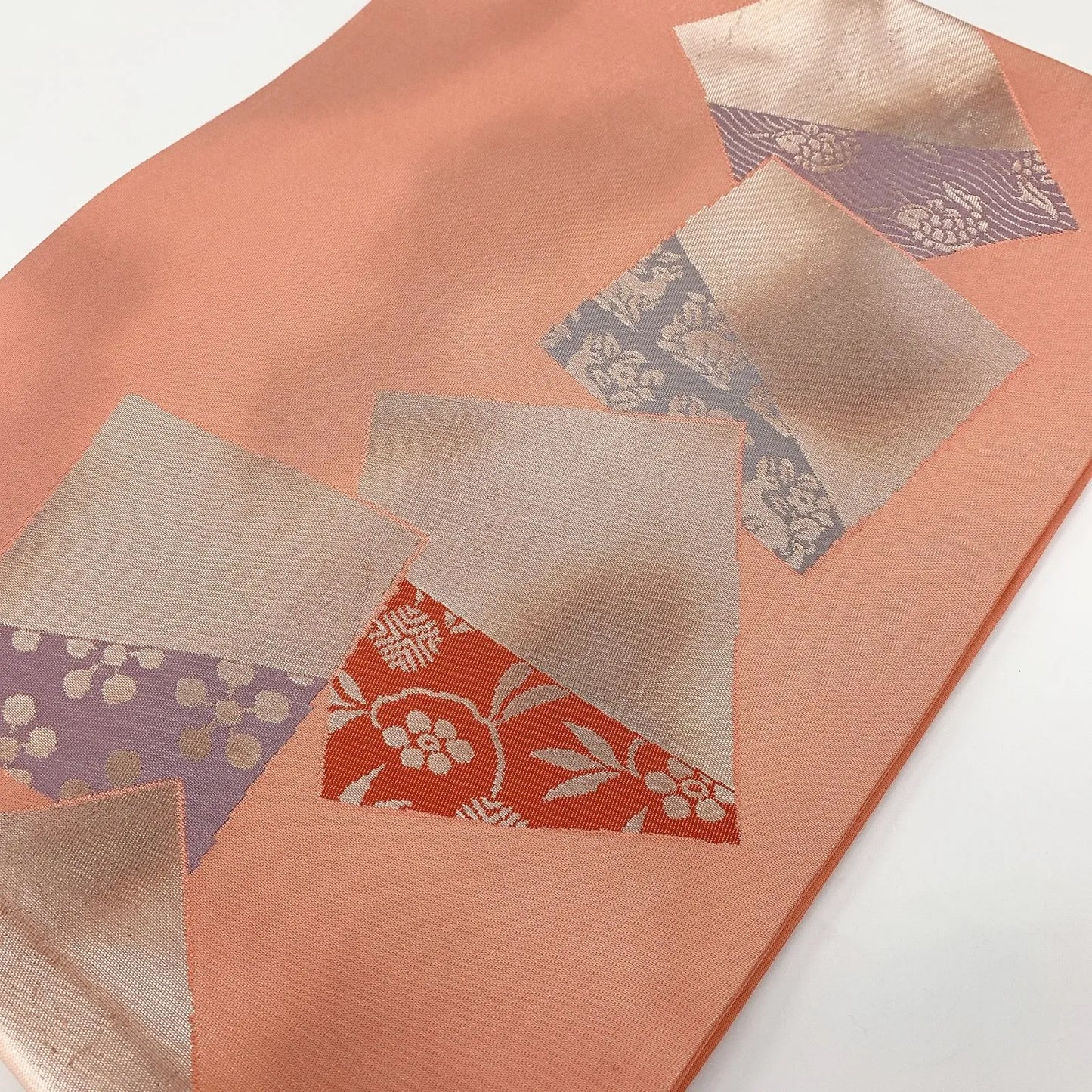 5616# Japanese Vintage Nagoya Obi Belt Kimono Fabric Silk Traditional