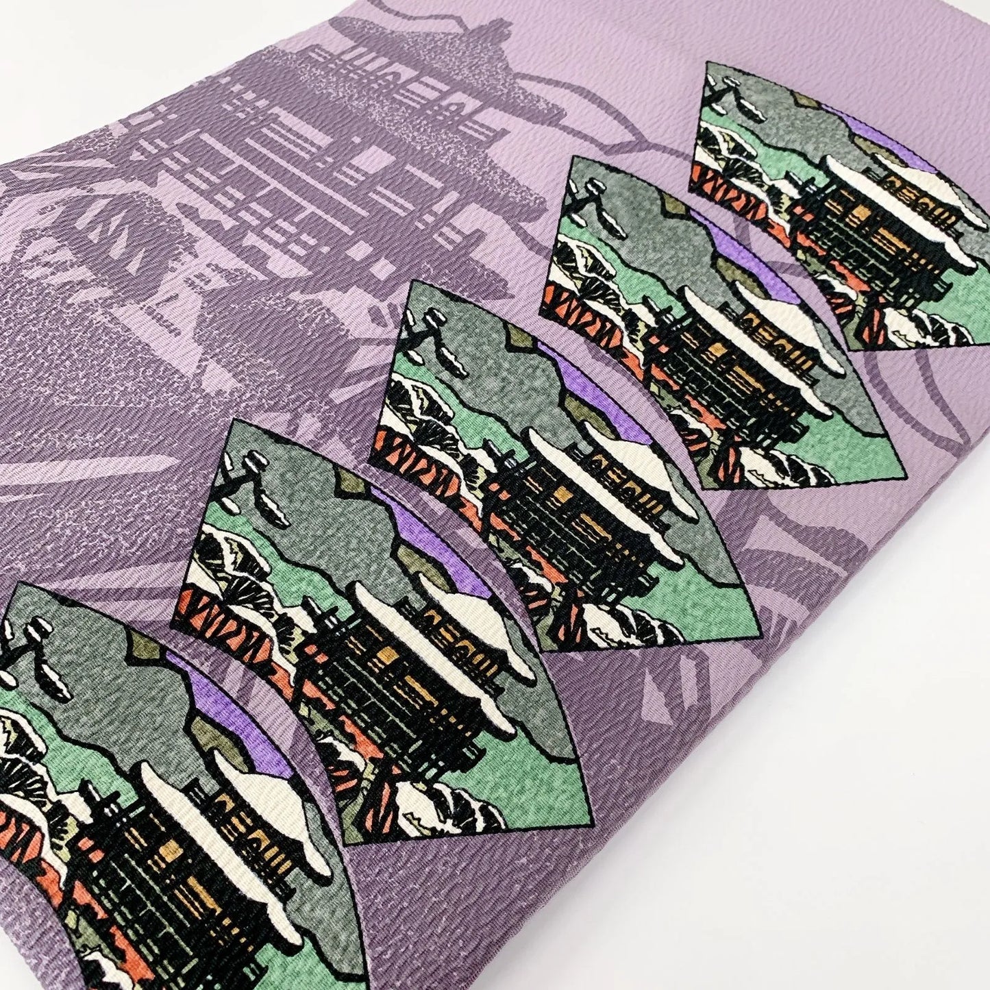 5635# Japanese Vintage Nagoya Obi Belt Kimono Fabric Silk Traditional